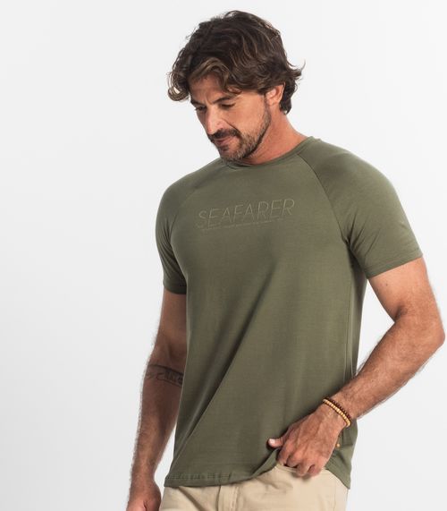 Camiseta Masculina Cotton Leve Diametro Verde
