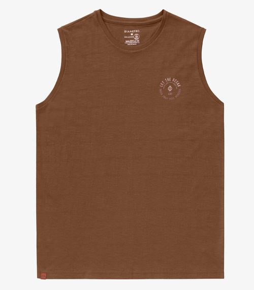 Regata Masculina Diametro Marrom