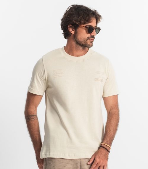 Camiseta Masculina Diametro Bege