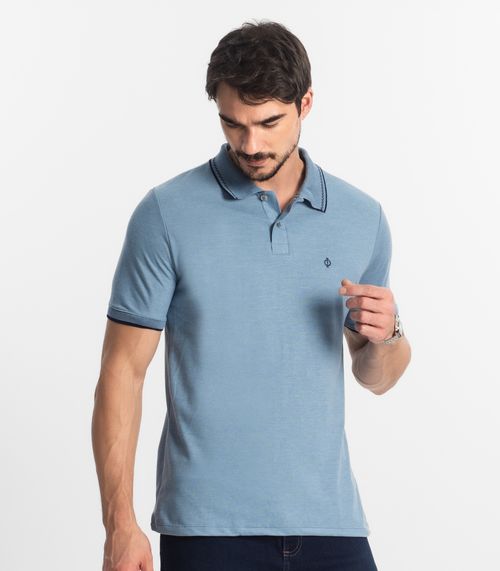Polo Masculina Diametro Azul