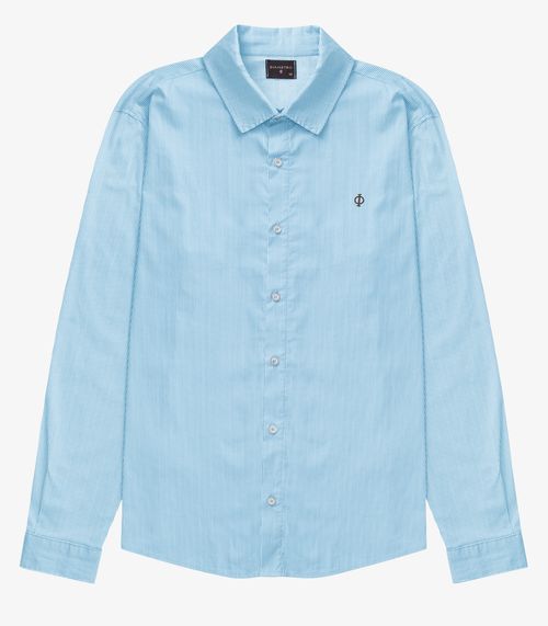 Camisa Manga Longa Diametro Azul