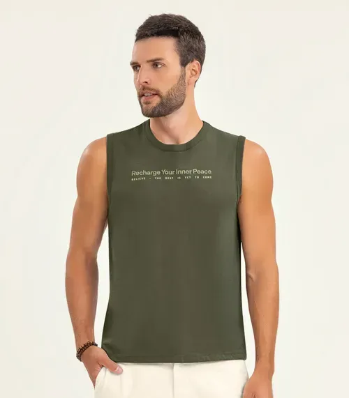 Machão Masculino em Meia Malha Diametro Verde