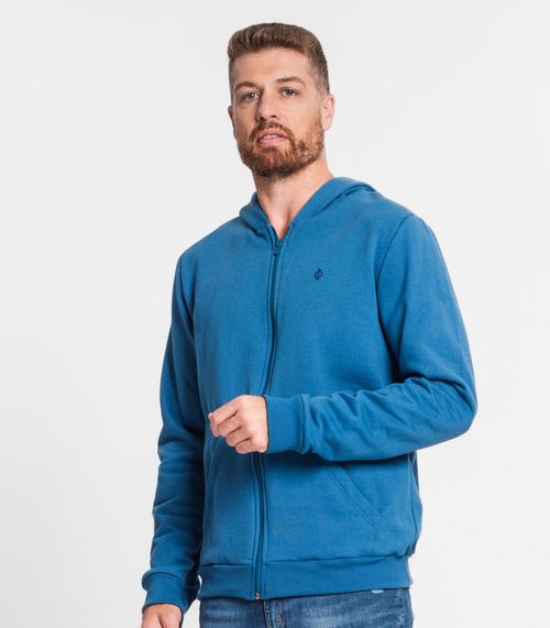 Jaqueta Masculina Moletom Premium Diametro Azul