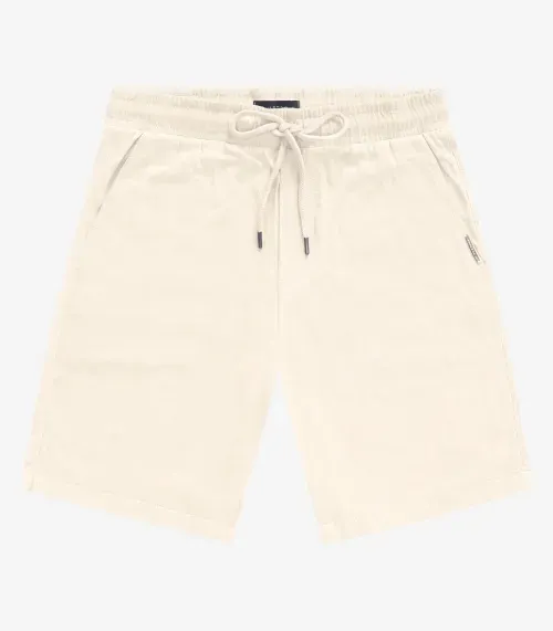 Bermuda Masculina em Linho Strong Diametro Bege