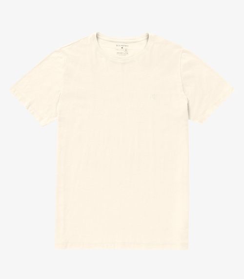 Camiseta Masculina Meia Malha Diametro Bege