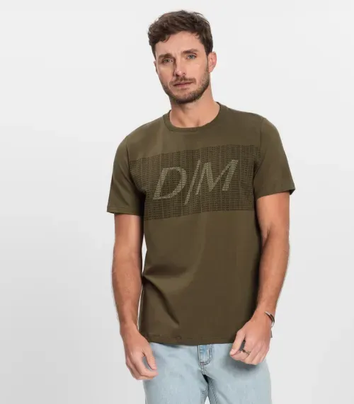 Camiseta Masculina Cotton Leve Diametro Verde