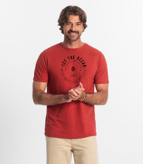 Camiseta Masculina Diametro Laranja