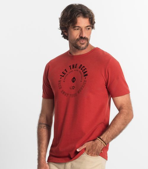 Camiseta Masculina Diametro Laranja