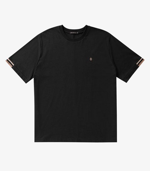 Camiseta Masculina Plus Size Malhão Diametro Preto
