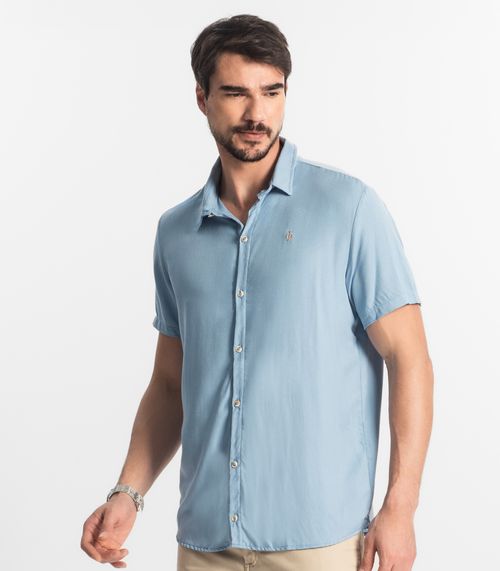 Camisa Masculina Diametro Azul
