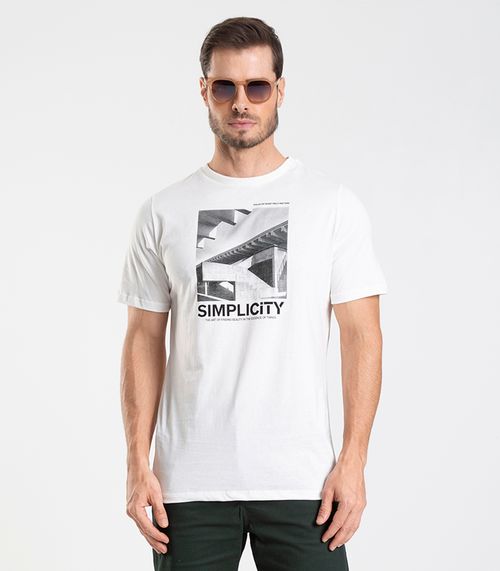 Camiseta Masculina Diametro Bege