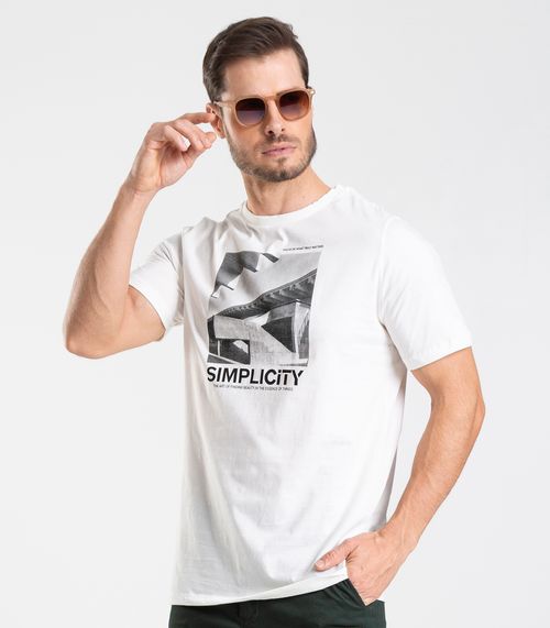 Camiseta Masculina Diametro Bege