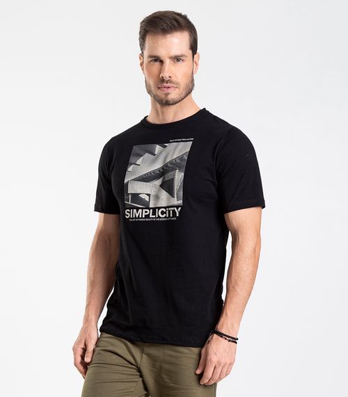 Camiseta Masculina Diametro Preto