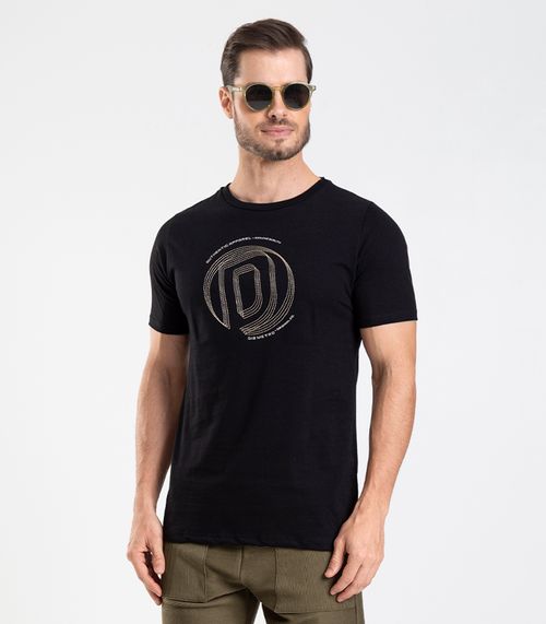 Camiseta Masculina Diametro Preto