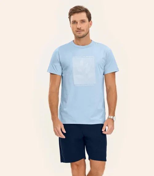 Camiseta Masculina Diametro Azul