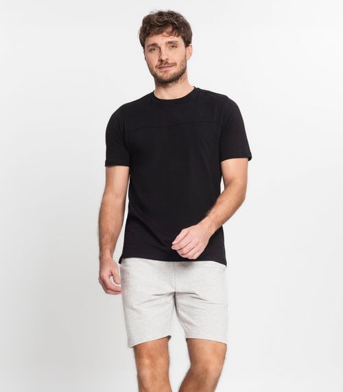 Bermuda Masculina Plus Size Moletom Diametro Cinza