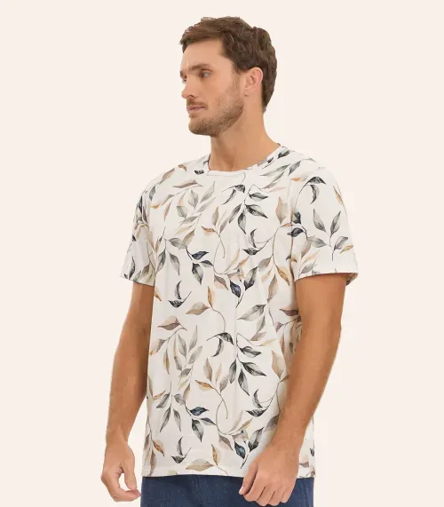 Camiseta Masculina Diametro Bege