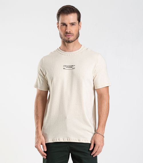 Camiseta Masculina Malhão Fruit Diametro Bege