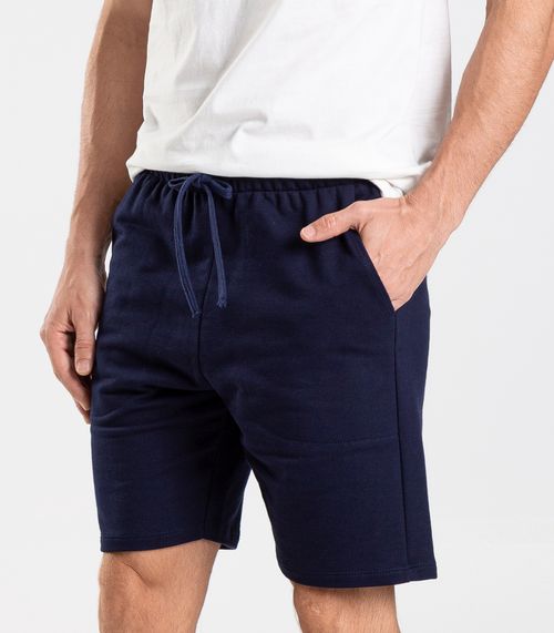 Bermuda de Moletom Masculina Diametro Azul