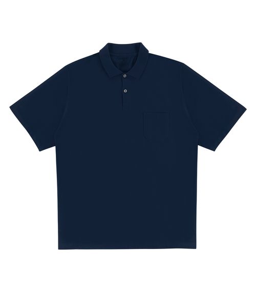 Camisa Polo Plus Size Masculina Diametro Azul