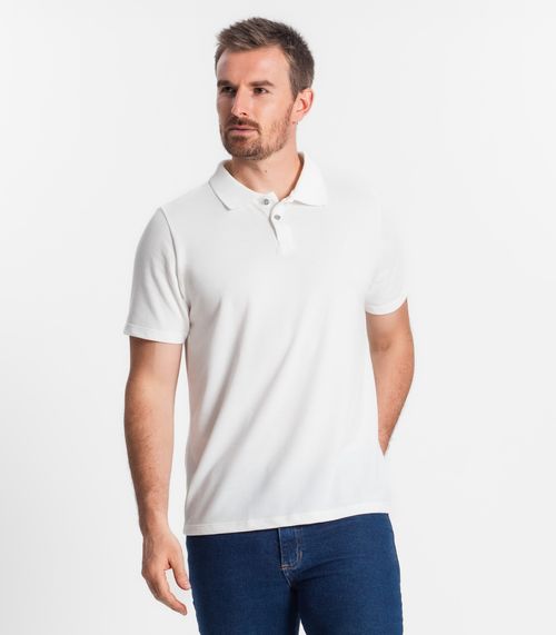 Camisa Polo Básica Masculina Diametro Bege