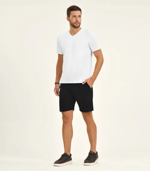 Bermuda de Moletom Masculina Diametro Preto