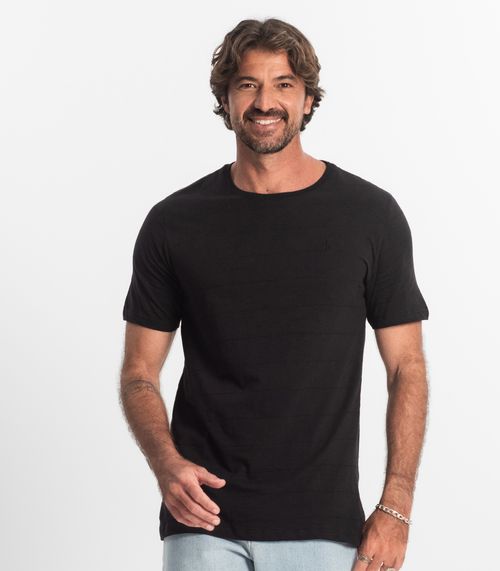 Camiseta Básica Masculina Plus Size Diametro Preto