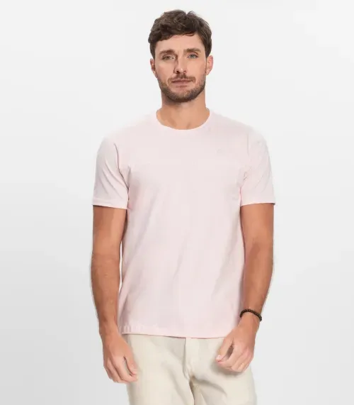 Camiseta Básica Masculina Diametro Rosa