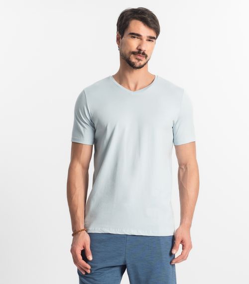 Camiseta Plus Size Masculina Diametro Azul