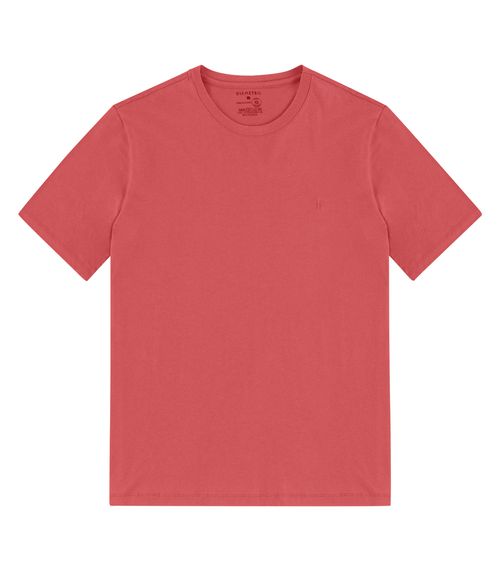 Camiseta Masculina Básica Meia Malha Diametro Laranja