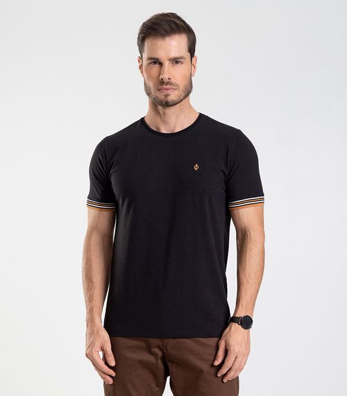Camiseta Básica Masculina Diametro Preto