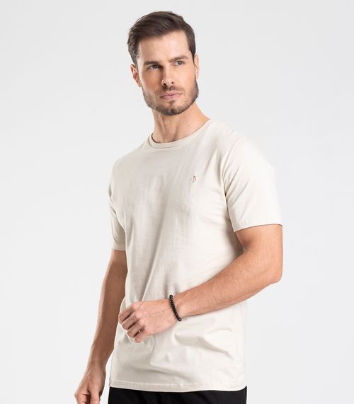 Camiseta Masculina Básica Diametro Bege