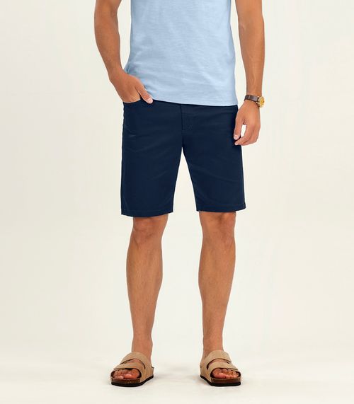 Bermuda Masculina em Sarja Diametro Azul