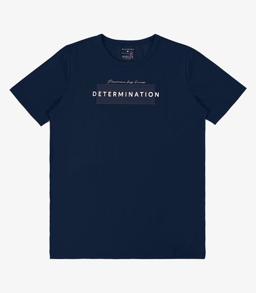 Camiseta Meia Malha Masculina Diametro Azul