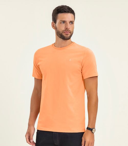 Camiseta Masculina Básica Diametro Laranja