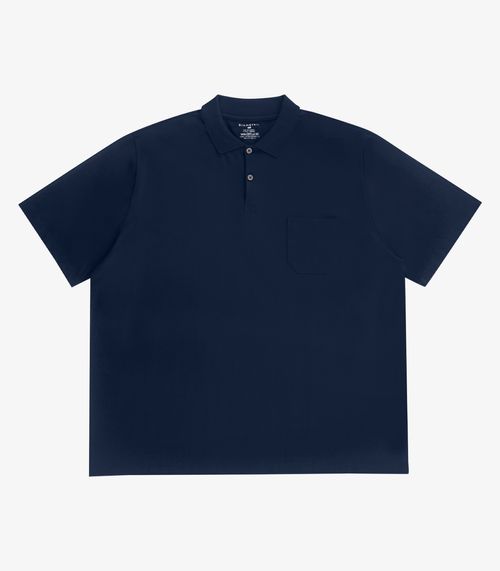 Camisa Polo Plus Size Masculina Diametro Azul