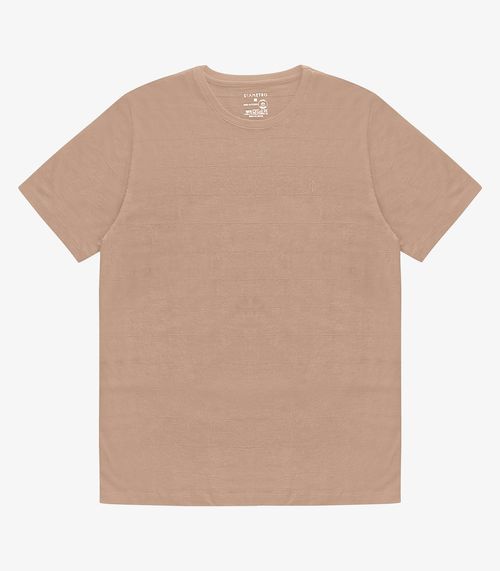 Camiseta Masculina Meia Malha Diametro Marrom