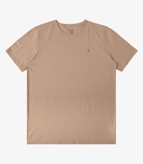Camiseta Masculina Meia Malha Diametro Marrom