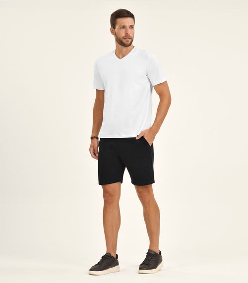 Bermuda de Moletom Masculina Diametro Preto