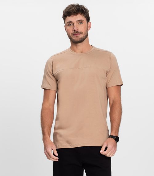 Camiseta Básica Masculina Diametro Marrom