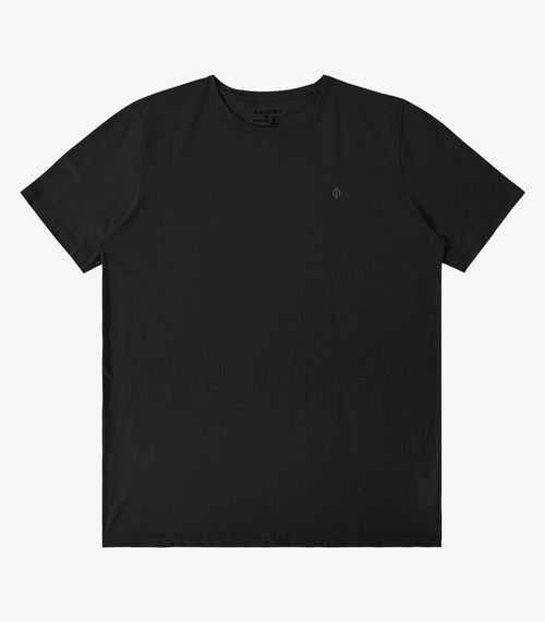 Camiseta Masculina Meia Malha Diametro Preto
