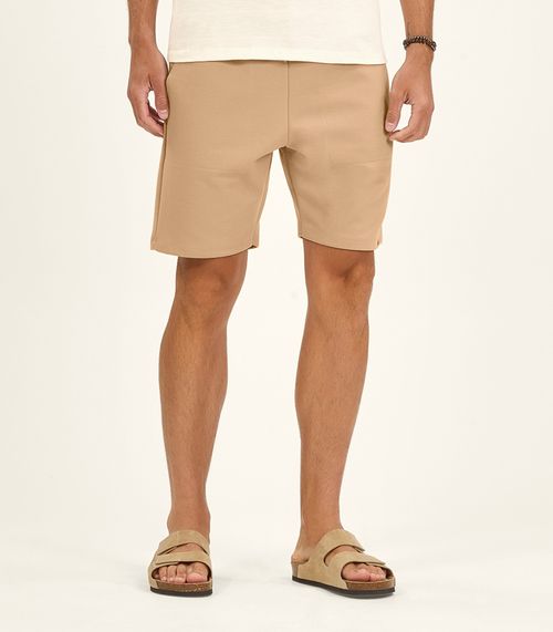 Bermuda Masculino De Moletinho Piquê Diametro Marrom