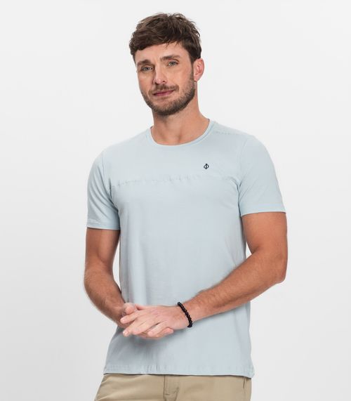 Camiseta Básica Masculina Diametro Azul