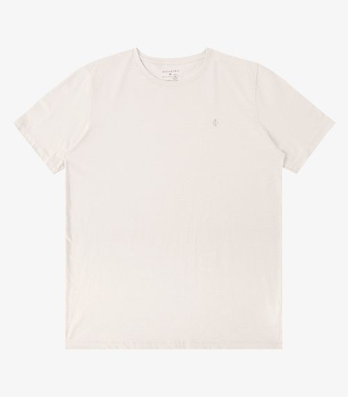 Camiseta Masculina Meia Malha Diametro Bege