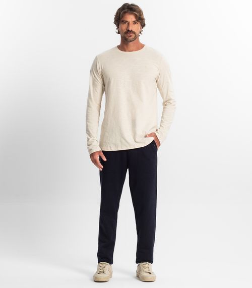 Calça Masculina Plus Size Moletom Premium Diametro Azul