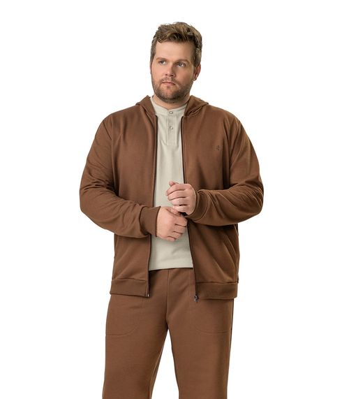 Jaqueta Masculina Moletom Premium Diametro Marrom