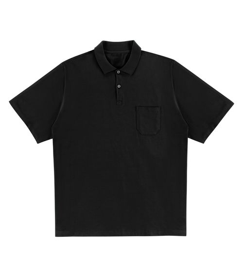 Polo Plus Size Masculina Diametro Preto