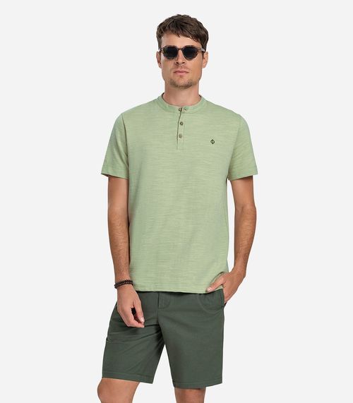 Bermuda Masculina em Linho Diametro Verde