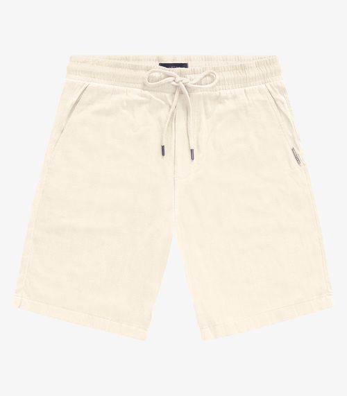 Bermuda Masculina em Linho Strong Diametro Bege