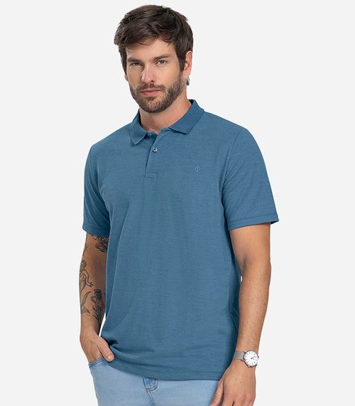 Polo Básica Masculina Diametro Azul